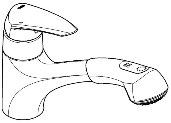 GROHE EURODISC 32257001 - Baterie pentru chiuvetă, crom lucios