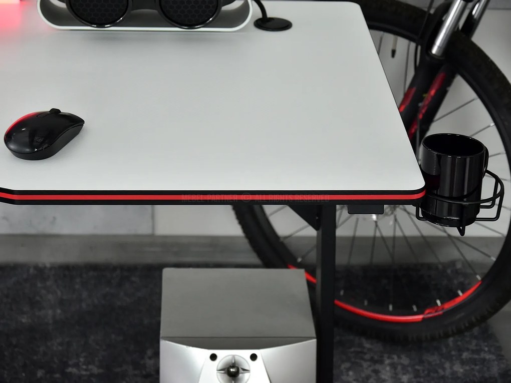 Masă PC Matts 160 (alb + negru). 1109782