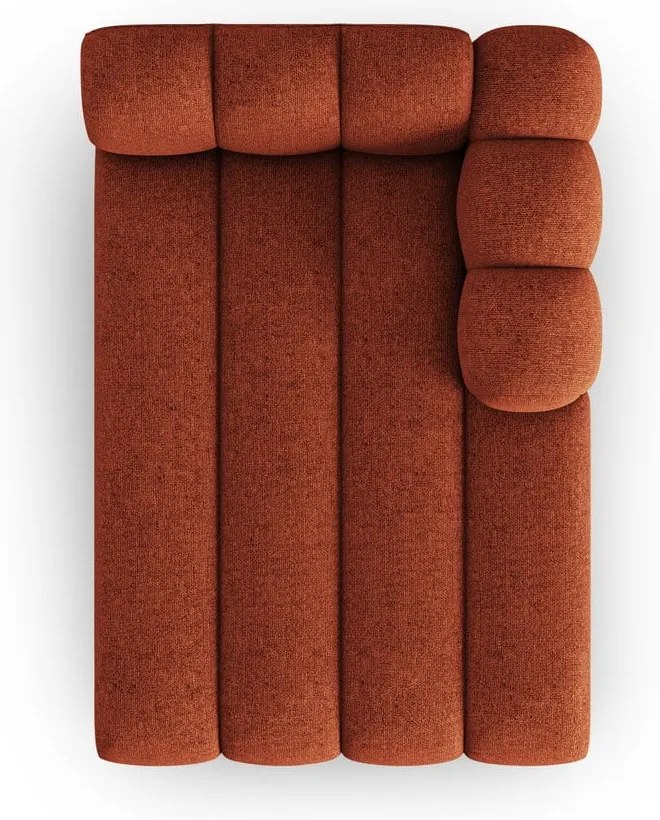 Șezlong cărămiziu (cu colț pe partea dreaptă) Lupine – Micadoni Home