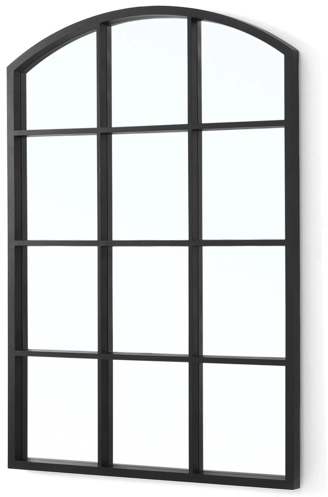 Oglindă într-un cadru de fereastră cu arc, 76 × 52 cm
