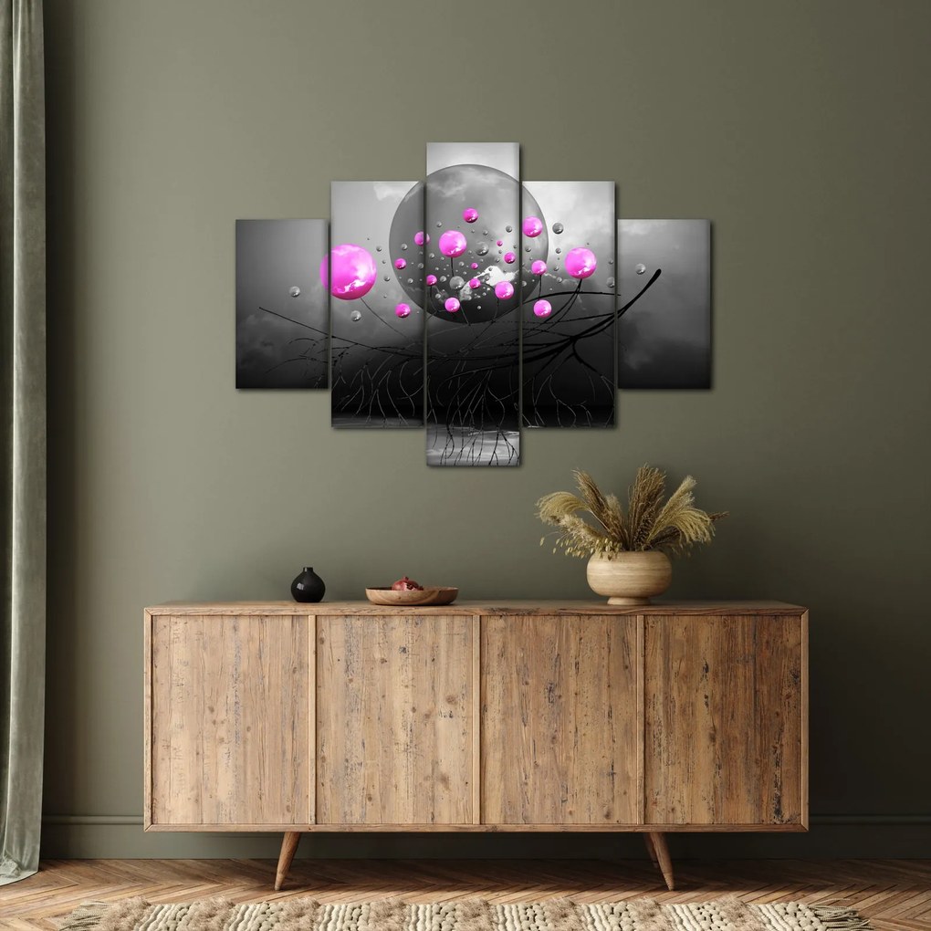 Tabloul cu bile roz (150x105 cm)