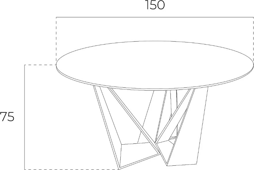 Masa eleganta design modern Ruby, 150cm AC-CT2061R