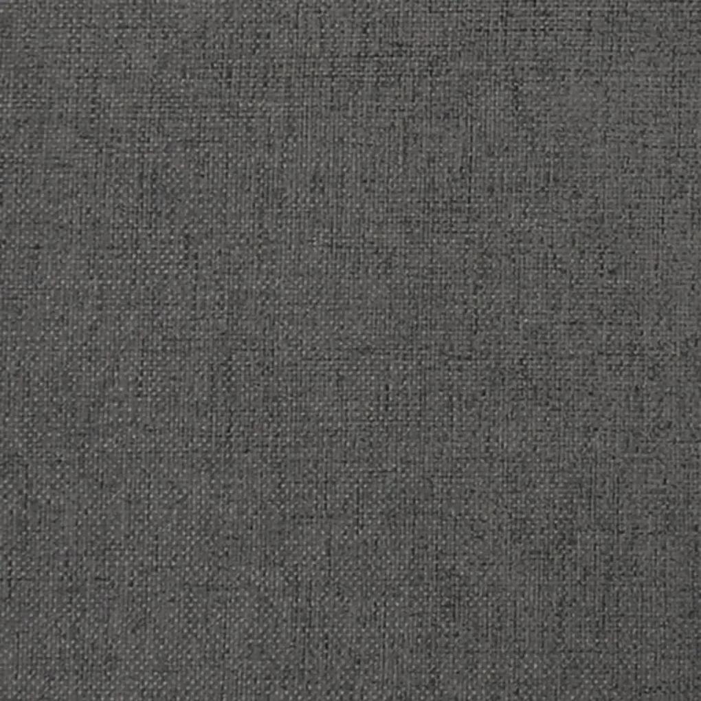 Scaune de bucatarie pivotante, 6 buc., gri inchis, textil 6, Morke gra