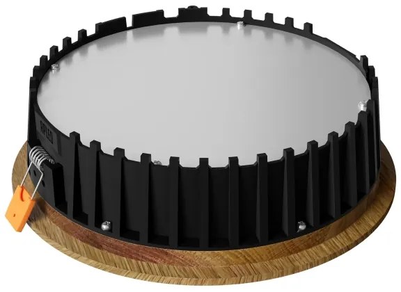 Corp de iluminat LED încastrat RONDO LED/12W/230V 3000K d. 20 cm lemn masiv stejar APLED