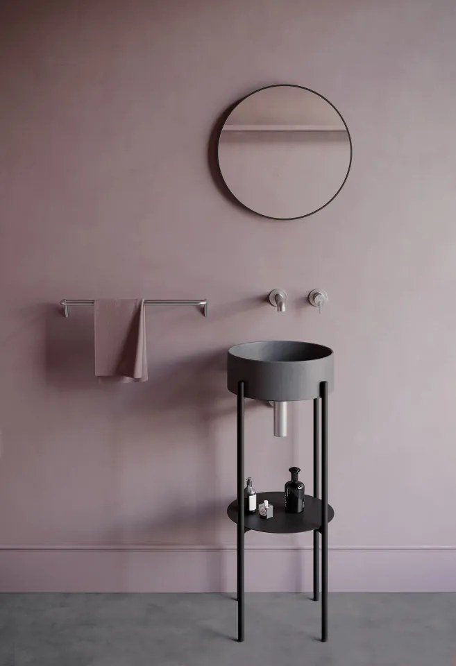 SILIA Baterie pentru lavoar incastrata BQS_F54L Finisaj: oțel periat