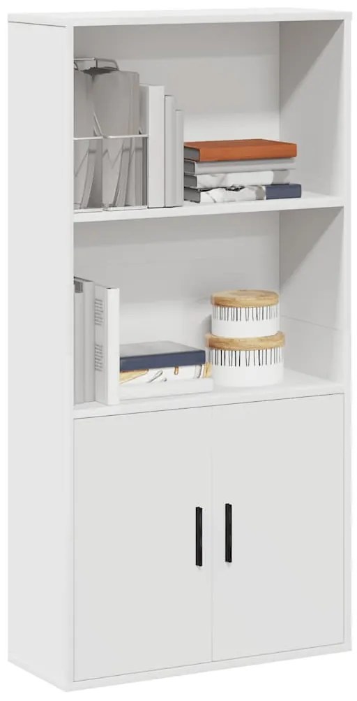 vidaXL Bibliotecă, alb, 60x24x120 cm, lemn prelucrat