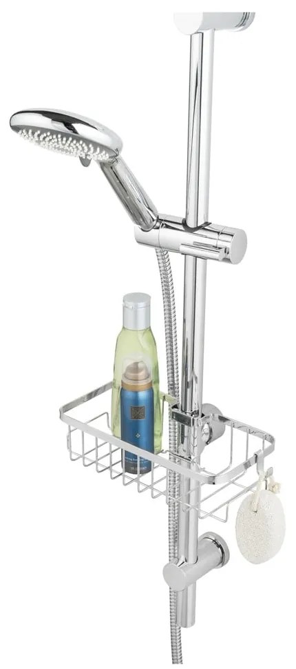 Raft pentru baie argintiu autoadeziv din oțel inoxidabil Floresta – Wenko