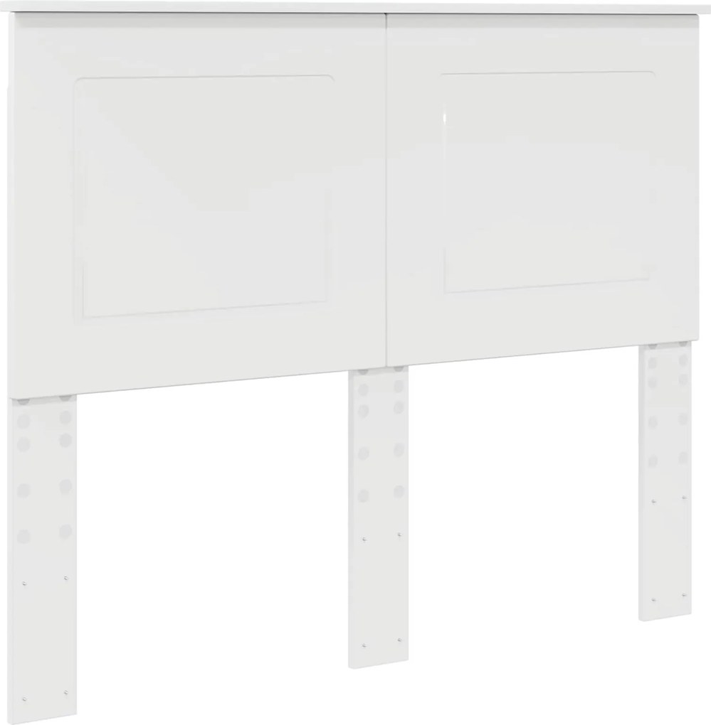 vidaXL Tăblie cap Alb Lucios Lemn prelucrat