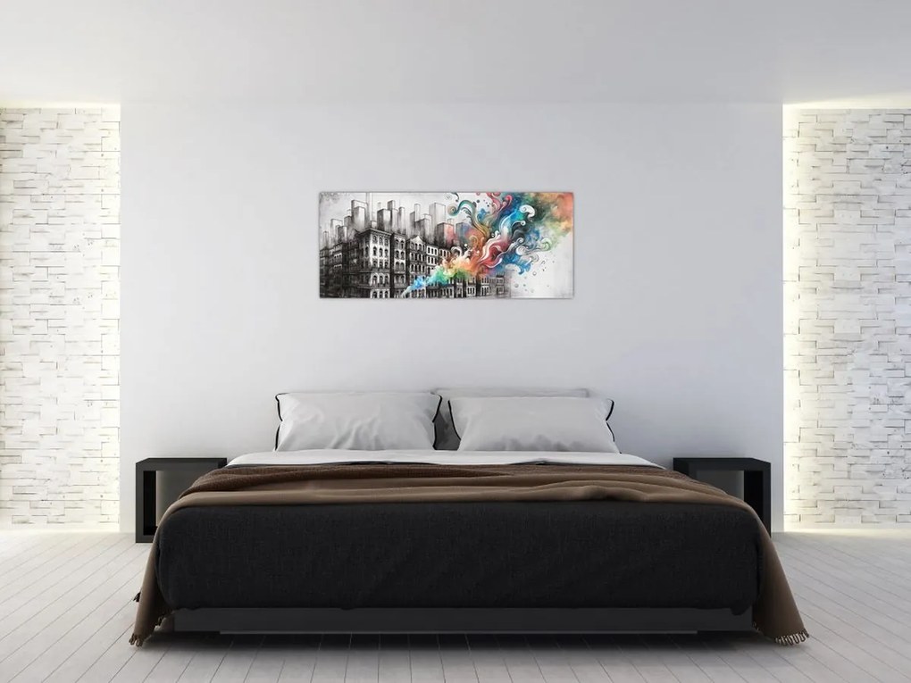 Tablou - Viața industrială (120x50 cm)