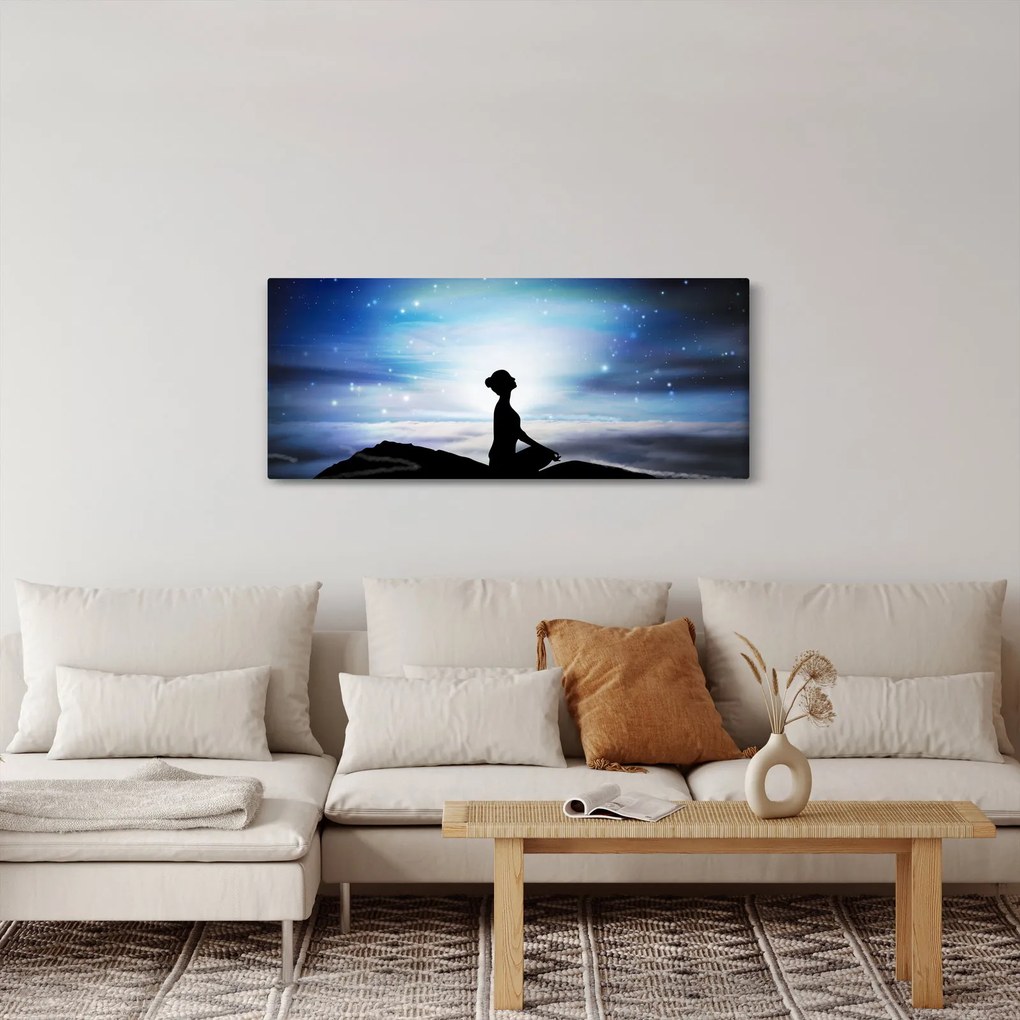 Tablou - Femaia meditând (120x50 cm)