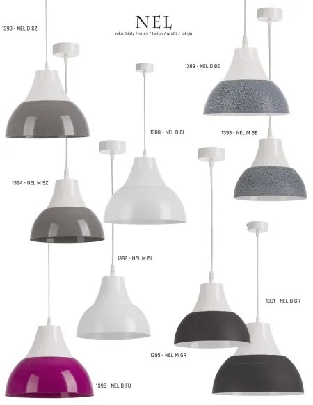 NEL NE M GR - Lustra 1xE27/60W/230V