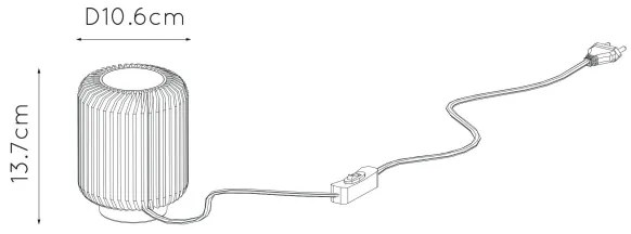 Lampă LED de masă TURBIN LED/5W/230V Lucide 26500/05/02