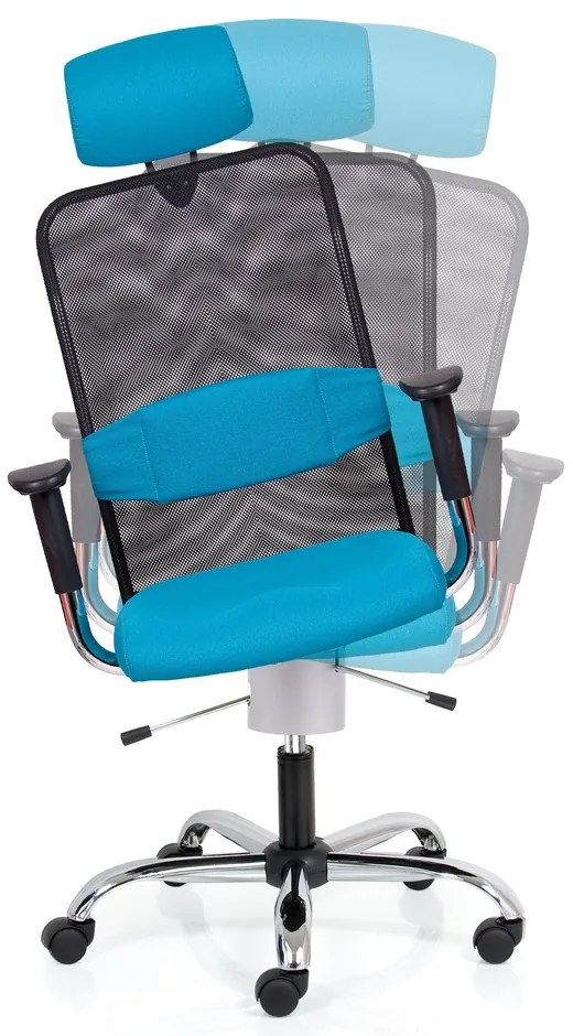 Scaun medical Techno Flex XL, albastru/negru