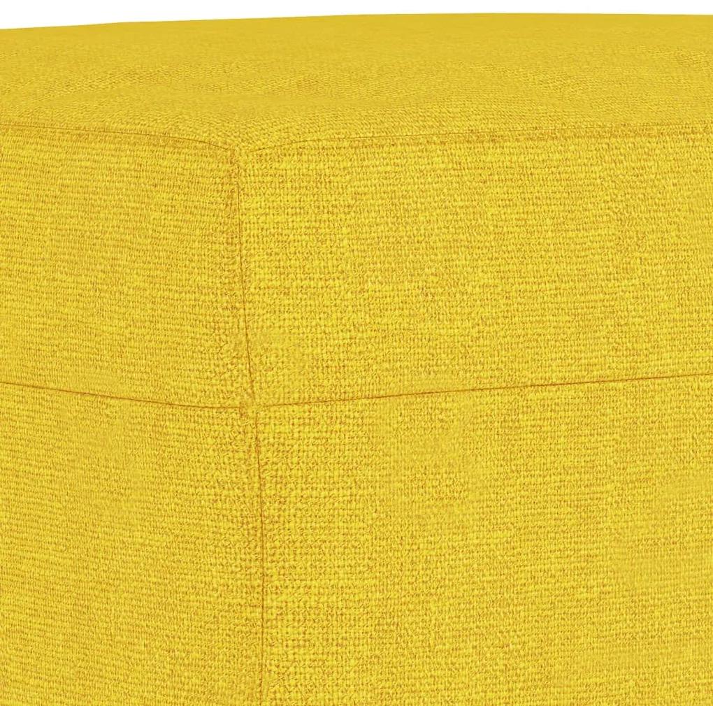 Taburet, galben deschis, 60x50x41 cm, material textil Galben deschis, 60 x 50 x 41 cm