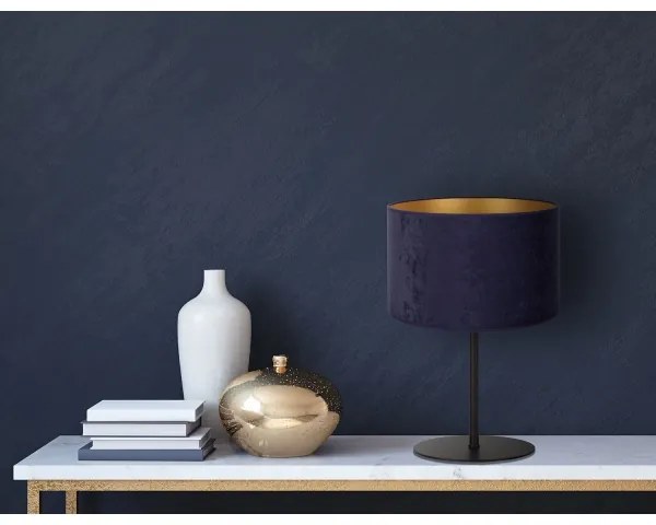 Lampă de masă Duolla ROLLER 1xE14/15W/230V d. 20 cm albastru/auriu