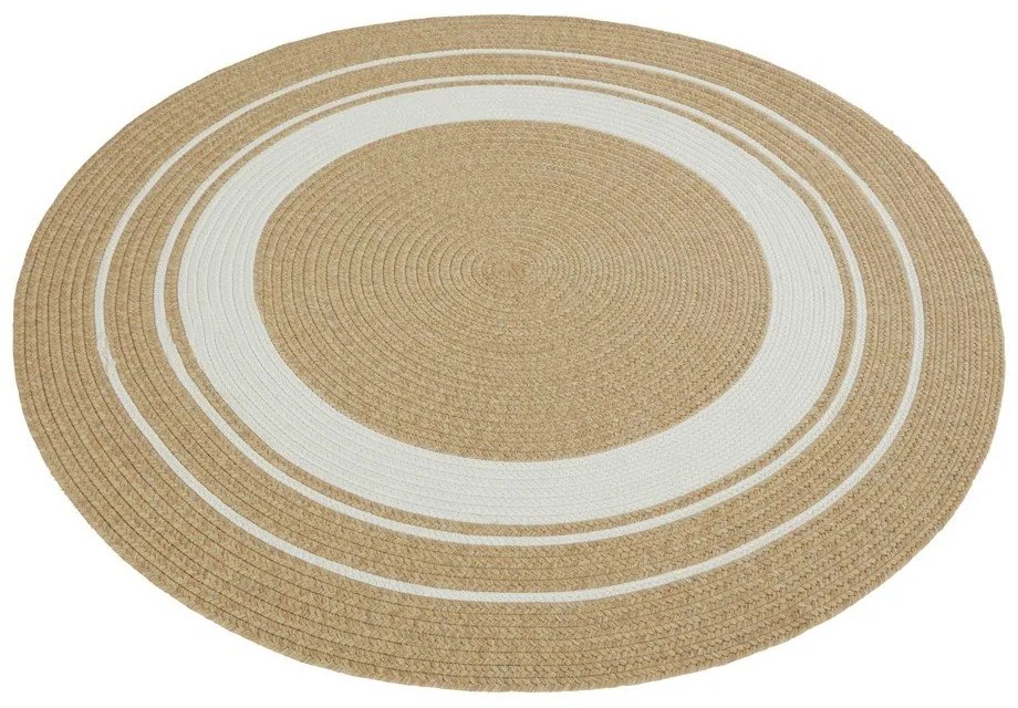 Covor rotund de exterior în culoare naturală ø 200 cm - NORTHRUGS