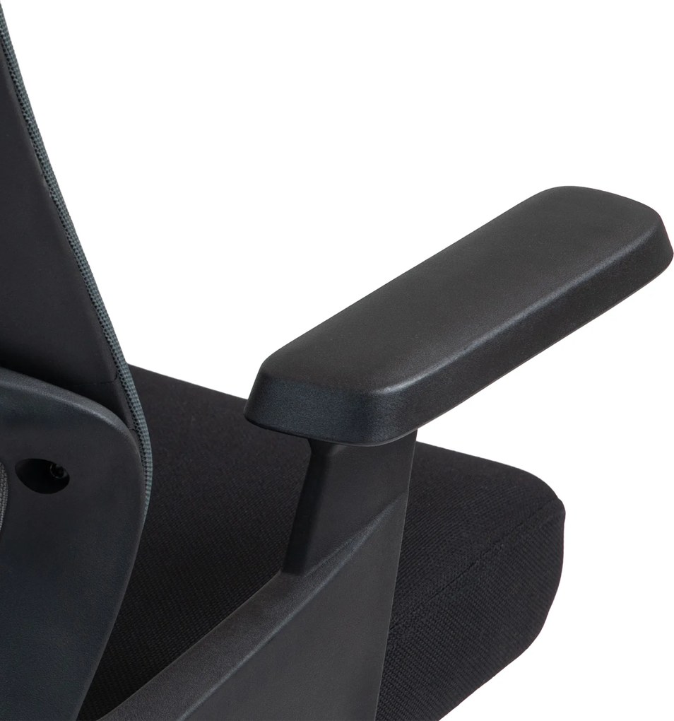 HOMCOM Scaun Ergonomic de Birou cu Suport Lombar, Tetieră și Înălțime Reglabilă, 66x58x115-123 cm, Negru | Aosom Romania