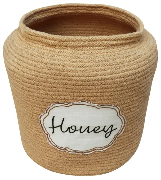 Coș de jucării pentru copii maro deschis din material textil ø 28x27 cm Honey Pot – Lorena Canals
