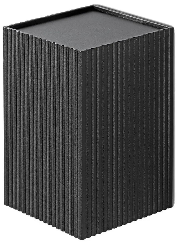 Aplică FARO 40535 SOLE 1xGU10/8W/230V negru canelat dreptunghiular