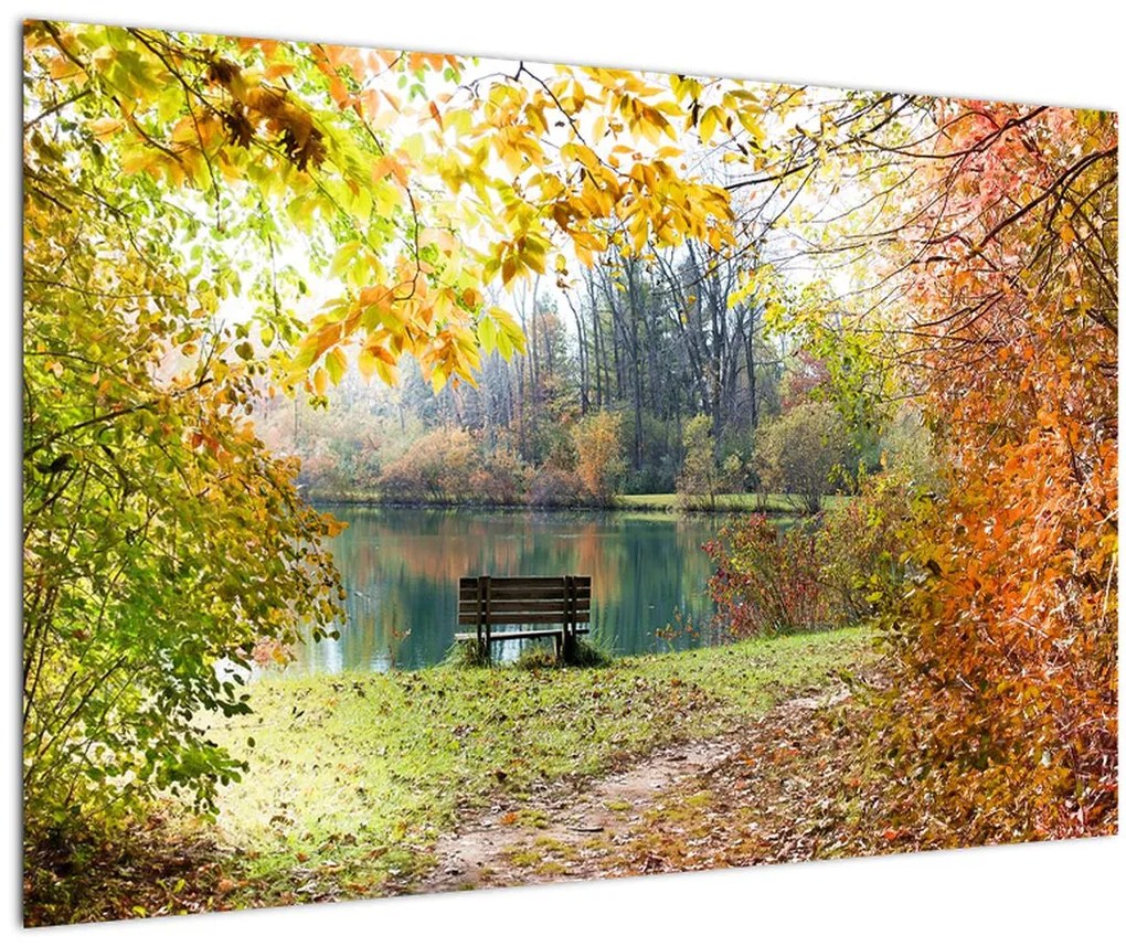 Tablou cu pescărie (90x60 cm)