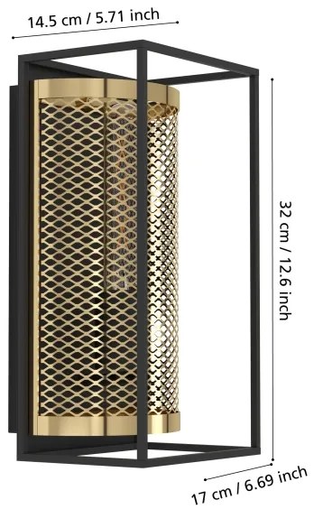 Aplică Eglo 43789 NOHALES 1xE27/40W/230V