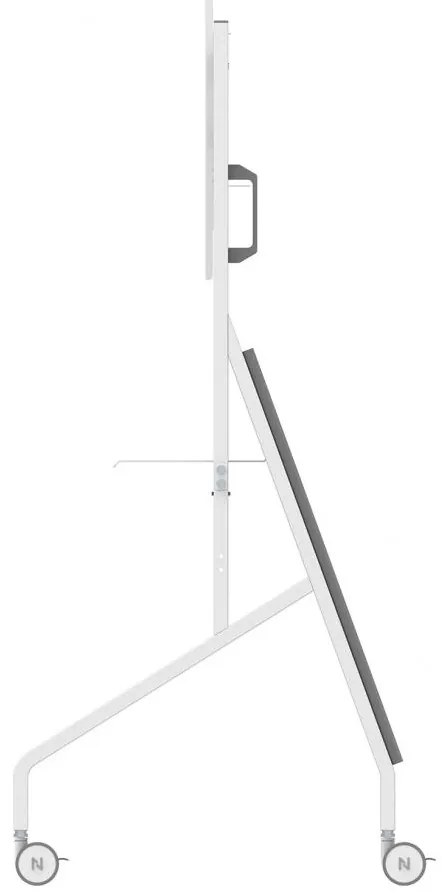 Stand podea mobil/fix NM 55-86" 76kg alb