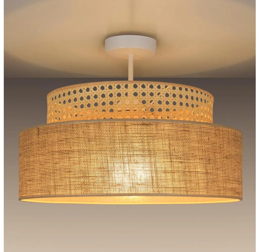 Lustră aplicată BOHO 1xE27/60W/230V ratan
