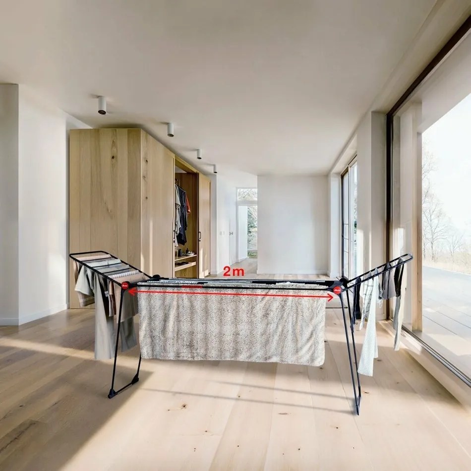 Vileda Uscător de rufe Infinity FLEX Negru 30 m