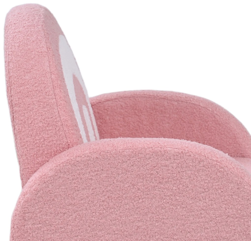 AIYAPLAY Scaun pentru copii canapea pentru copii sub formă de curcubeu, mini canapea din pluș pentru băieți și fete, roz | Aosom Romania