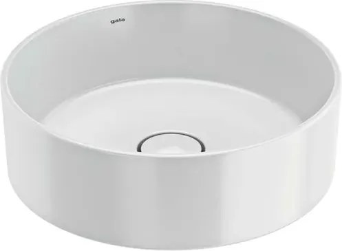 Lavoar pe blat Gala Hera finisaj alb lucios 38 cm forma rotunda