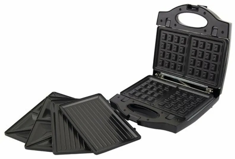 Prajitor de paine tip Sandwich Maker Esperanza Portabella EKT006K3 in 1 700W Negru