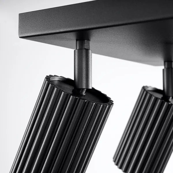 Spot Sollux SL.1583 KARBON 4xGU10/10W/230V negru