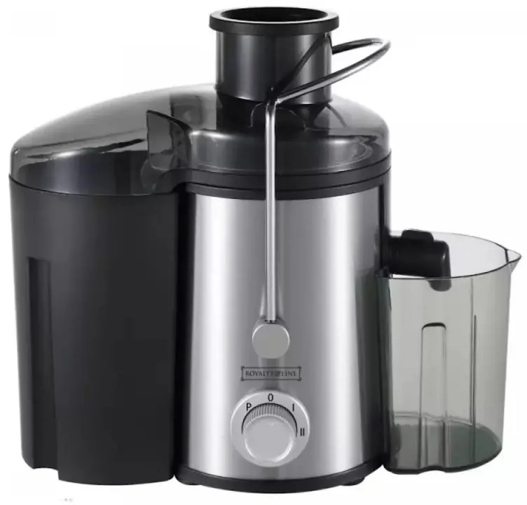 Storcator de fructe si legume Royalty Line RL-PJ-19001, 700W, 2 viteze+Pulse, 0.450 ml, Anti-picurare, Negru/Inox
