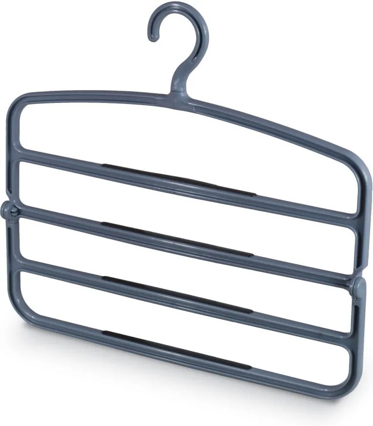 Umeraș pentru 4 perechi pantaloni sau fuste Domopak Living, gri