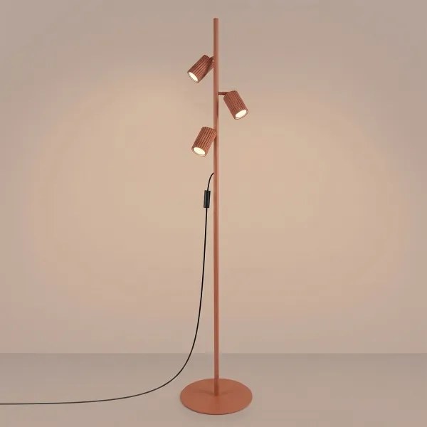 Sollux SL.2024 - Lampadar KARBON 3xGU10/10W/230V portocaliu