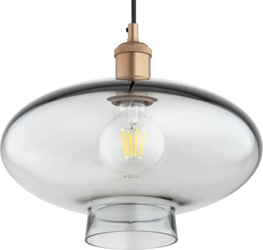 Lustra/pendul design decorativ TRESCO cupru/fumuriu