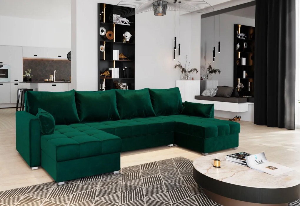 Supermobel Canapea in forma de U JAKO, 298x83x143, kronos 01