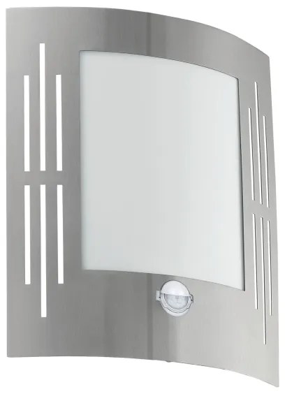 EGLO 88144 - Senzor Corp de iluminat perete exterior CITY 1xE27/15W