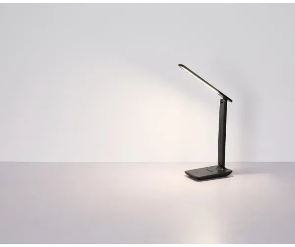 Globo 58439SA - Lampă de birou LED BRIGHTON reîncărcabilă, dimmer tactil, 4W/5V, 1800 mAh, negru