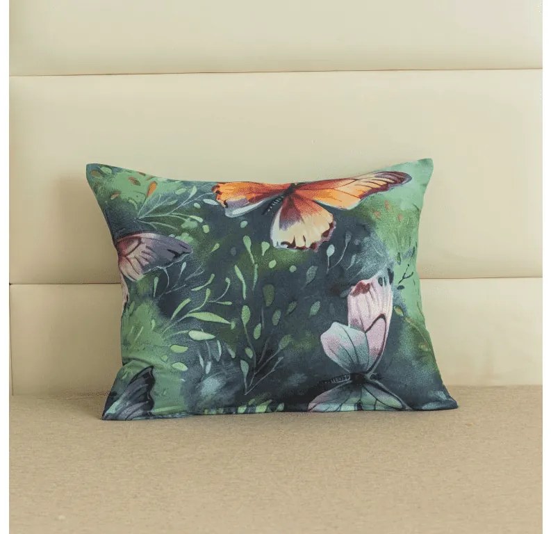 Husa decorativa pentru perna COLORFUL BUTTERFLY 40x50 cm, colorat