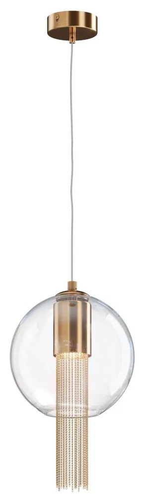 Pendul design modern Flusso bronz 20cm