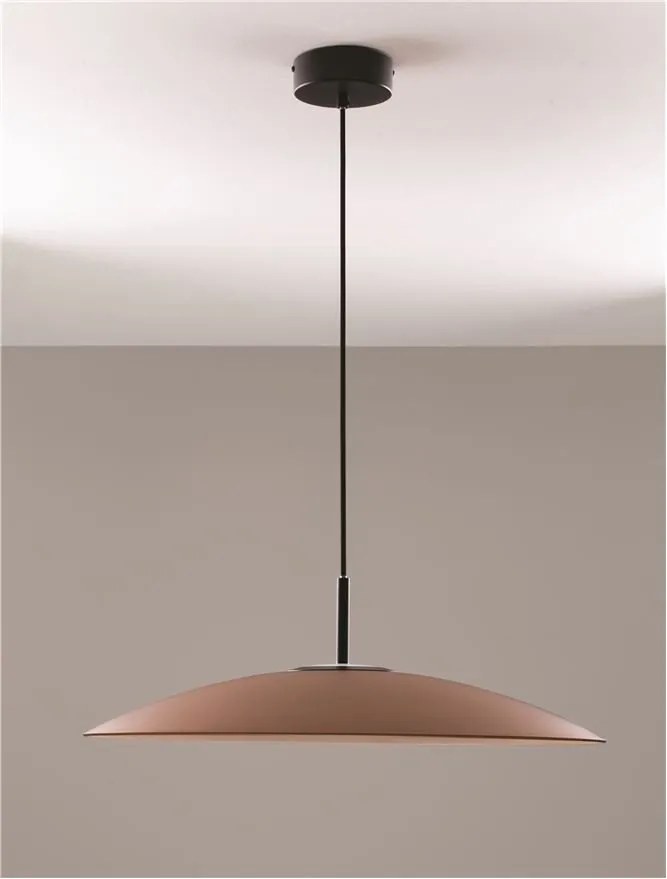 Lustra LED design modern POLIFEMO maro, 60cm