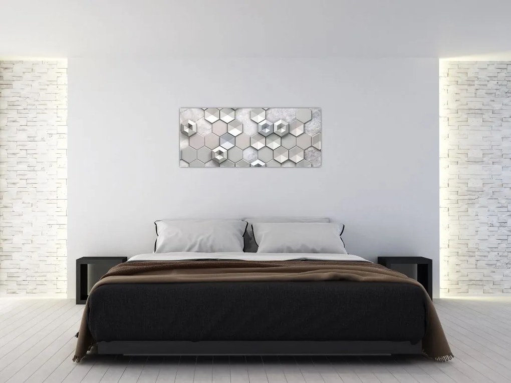 Tablou cu abstracție 3D (120x50 cm)
