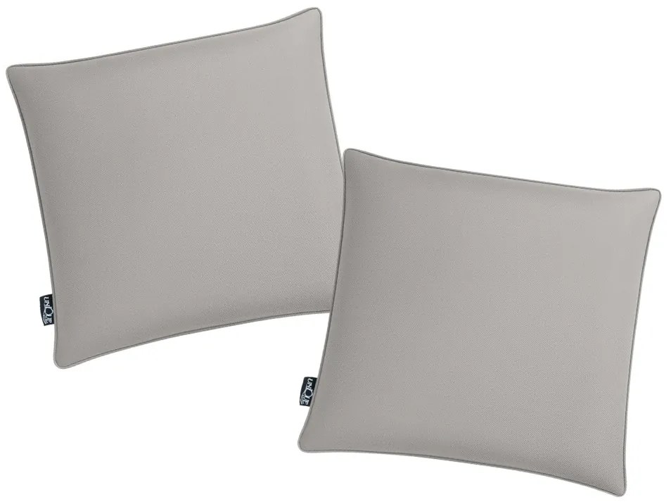 Set 2 buc perne de exterior CALINO 45x45 cm, gri deschis