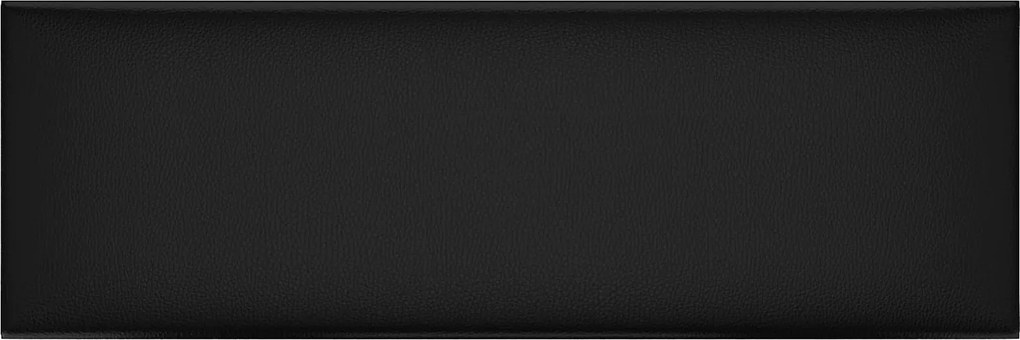 vidaXL Tăblie de Pat pentru Perete 12 pcs Negru 90 x 30 cm țesătură