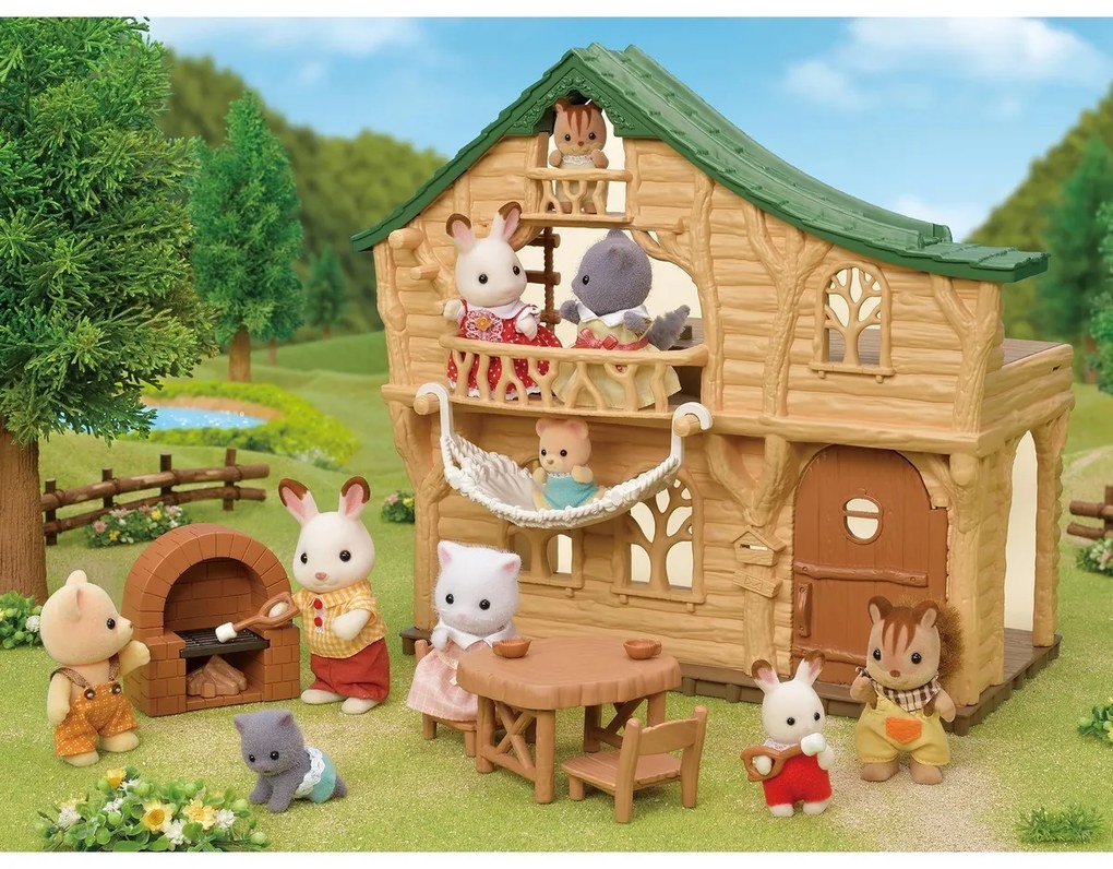 Sylvanian families 5451 - cabană cu mobilă