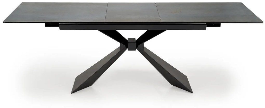 Masa extensibila Luciano marmura albastra/negru L180-230 cm