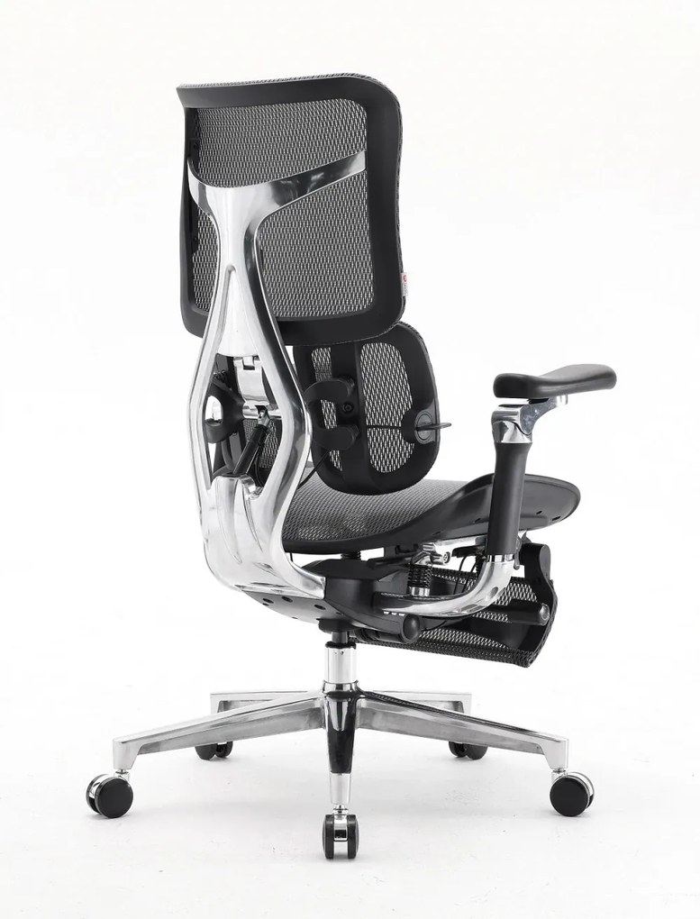 RESIGILAT- Scaun ergonomic SIHOO DORO S300 ADAPTIVE, cotiere 6D ultra moi, suport lombar adaptiv, spătar reglabil pe inaltime, mecanism multifunctional inclinare/blocare, pivotant, Mesh, Negru