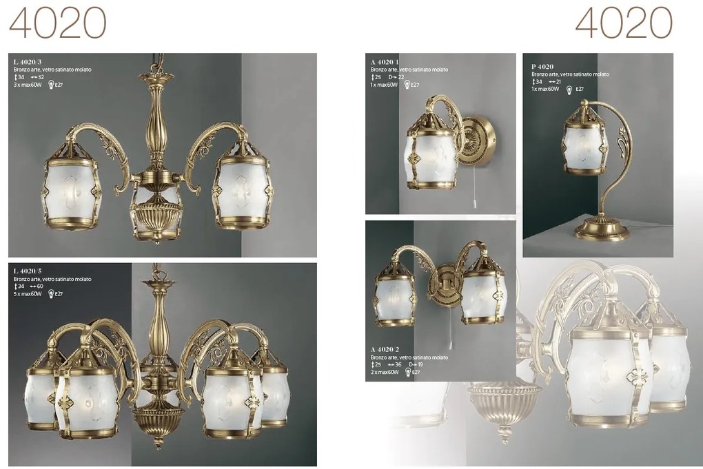 Aplica de perete clasica design italian realizata manual 4020