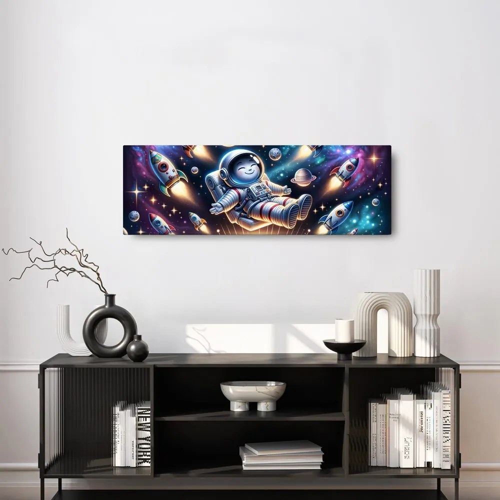 Tablou galaxie văzută prin ochii unui copil
